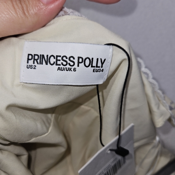 PRINCESS POLLY "ALISTON" MINI DRESS Dress Soft Yellow Size 2 - Picture 11 of 13